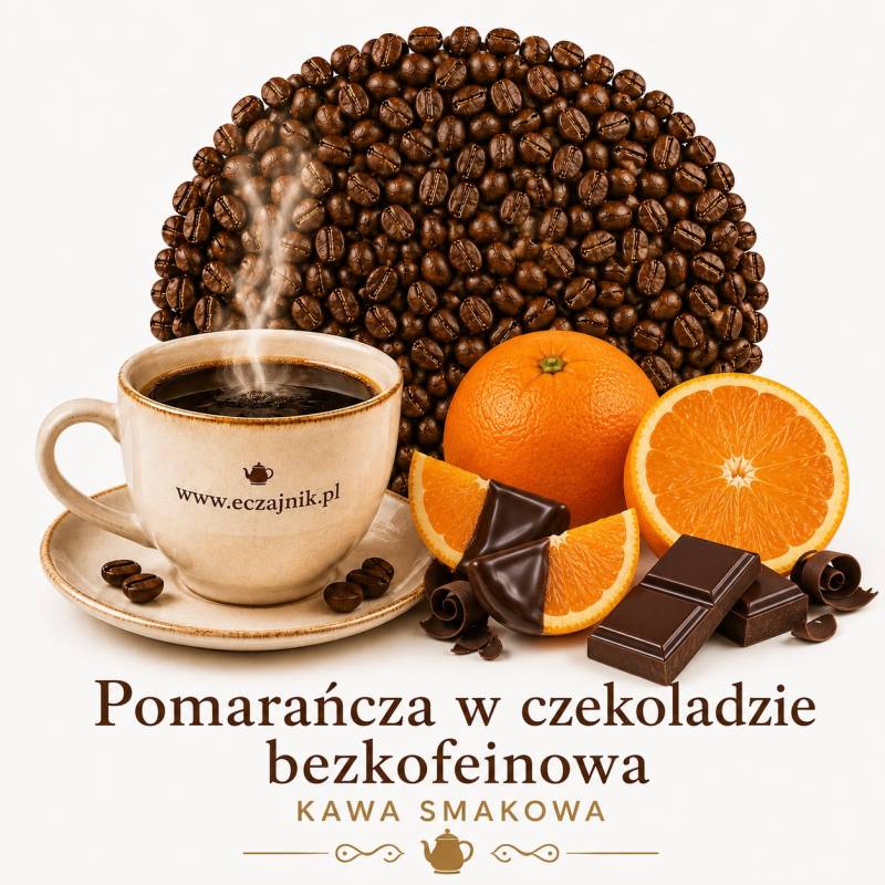Kawa smakowa bezkofeinowa - Pomarańcza w czekoladzie